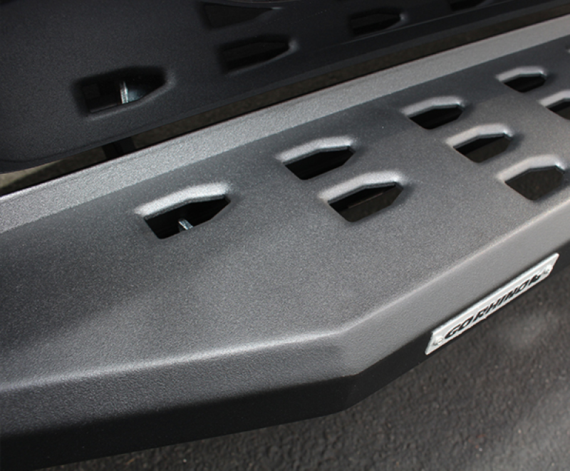 Ford F-350 Running Boards - Go Rhino - RB20 with Drop Steps - Textured Black - `99-`16